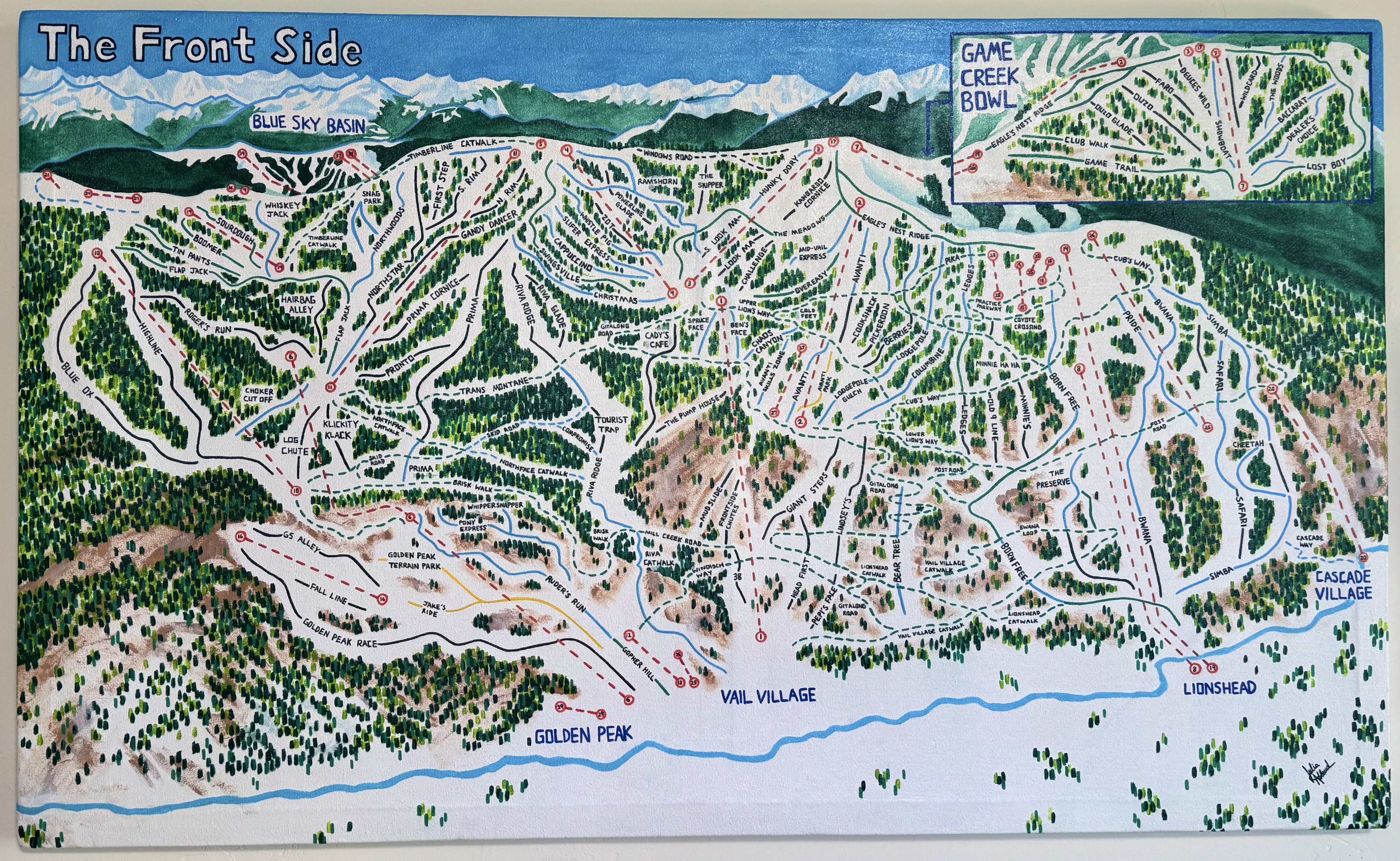 Vail Mountain Map